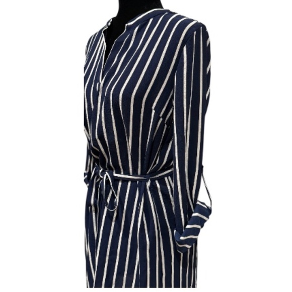 โญ Forever 21 Striped Tie-Waist T-Shirt Dress โ Size Small - Picture 3 of 5